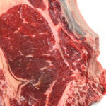Primer plano chuletón de vaca madurada
