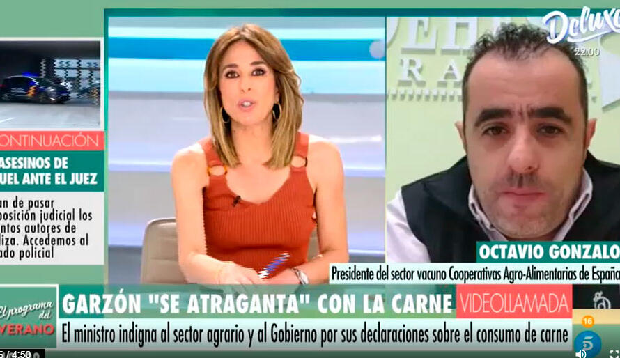 Octavio Gonzalo en un programa de Telecinco