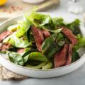 Receta de Ensalada templada de entrecot de vaca vieja con rúcula y parmesano