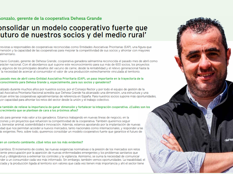 ENTREVISTA GERENTE DEHESA GRANDE COOPERATIVAS AGROALIMENTARIAS ESPANA